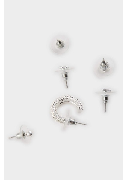 Kadın 6'lı Silver Küpe E9056AXNS fırsatları