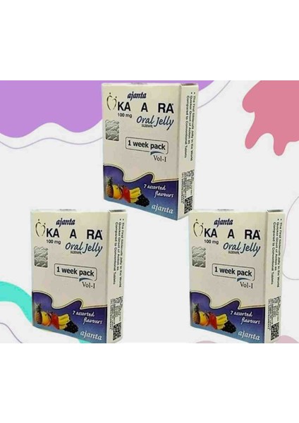 KAMAGRA100 Jel 3 Kutu 7 Li Orjinal Yurtdışı Ithal 100 Mg Meyveli Jelly KAMAGRA100