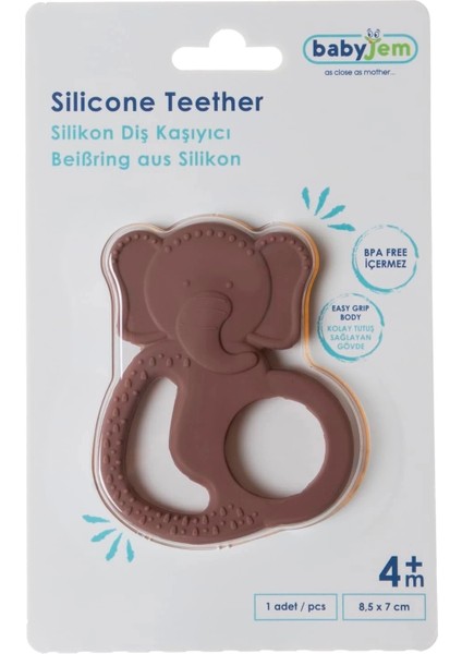 Babyjem Silikon Fil Dişlik 808 Mocca