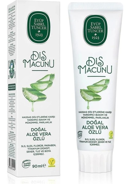 Doğal Diş Macunu 90 gr Aloe Vera