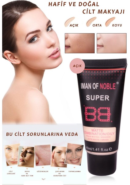Luxury Açık Ton Super Bb Matte Fondöten 40ML 1 Adet