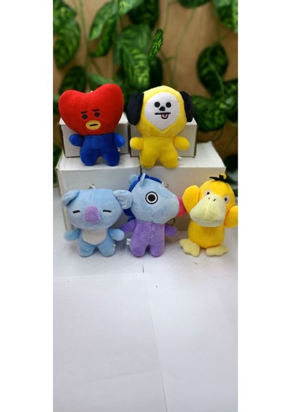 Luxury Sevimli Peluş Bt Karakterleri Oyuncak Bebek Anahtarlık Hediyelik Sevimli Peluş Anahtarlık 1 Adet