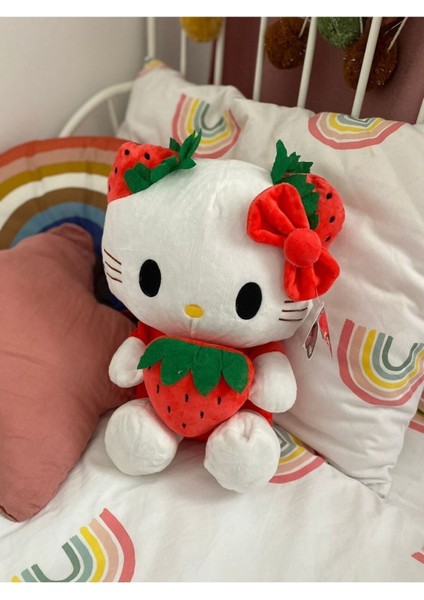 Luxury Hello Kitty Kırmızı Peluş 50CM 1 Adet