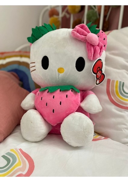 Luxury Hello Kitty Kırmızı Peluş 50CM 1 Adet