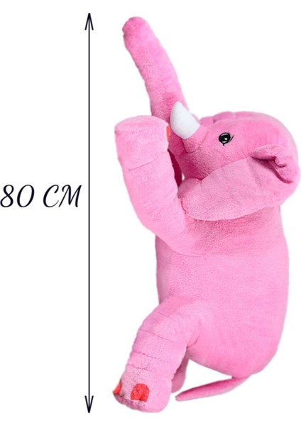 Luxury Uyku Arkadaşım Fil - Büyük Yumuşak Peluş Fil 85 cm 1 Adet