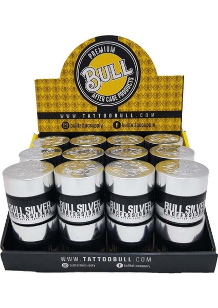 Luxury Bull Silver Professional Tattoo After Care Butter 24'lü - Bakım Kremi 1 Adet