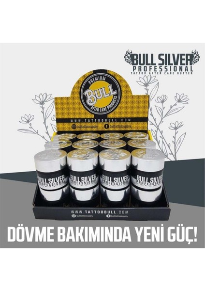 Luxury Bull Silver Professional Tattoo After Care Butter 24'lü - Bakım Kremi 1 Adet fiyatları