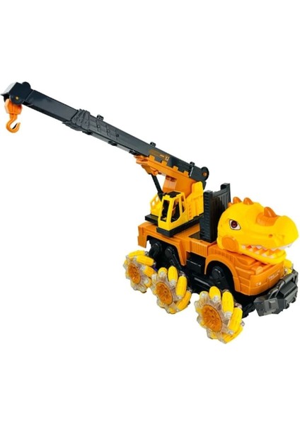 Luxury YJ-078-1 Uzaktan Kumandalı Full Fonksiyon 2.4g Dinozor Kamyon Vinç -Vardem 1 Adet