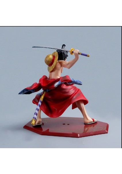 Luxury Tek Parça Wano Ülke Gk Anime Action Figure Samuray Kılıcı Maymun D Luffy Pvc Modeli Dekorasyon 1 Adet