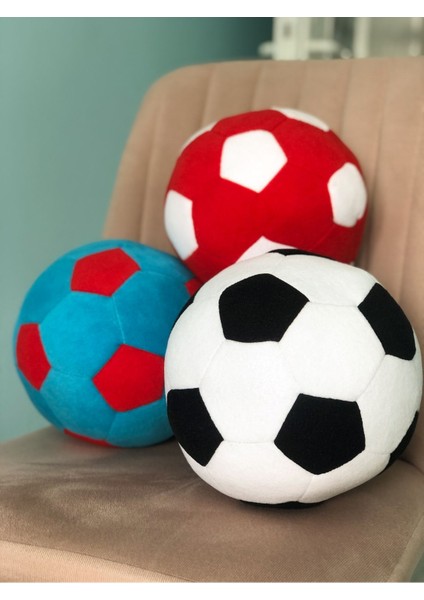 Luxury Peluş Zilli Siyah - Beyaz Top Oyuncak , Taraftar Dolgu Futbol Topu 1 Adet fırsatları