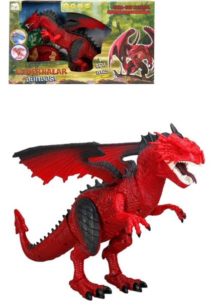 Luxury Uzaktan Kumandalı Hareketli Sesli ve Işıklı Dragon Seti 1 Adet
