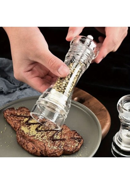 Luxury Akrilik Tuz Baharat Değirmeni Asorti 1 Adet