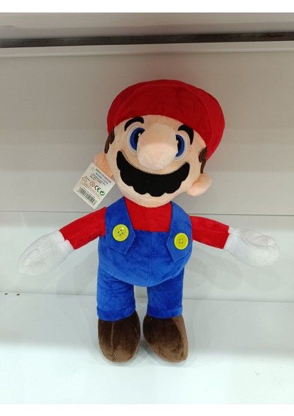 Luxury Dev Mario Amca Peluş Kırmızı Yeşil 40CM 1 Adet