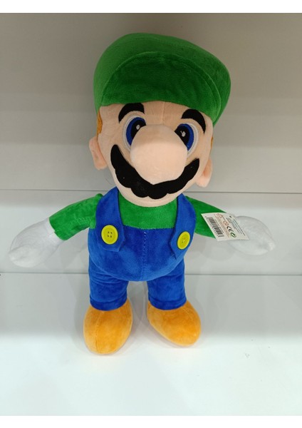 Luxury Dev Mario Amca Peluş Kırmızı Yeşil 40CM 1 Adet