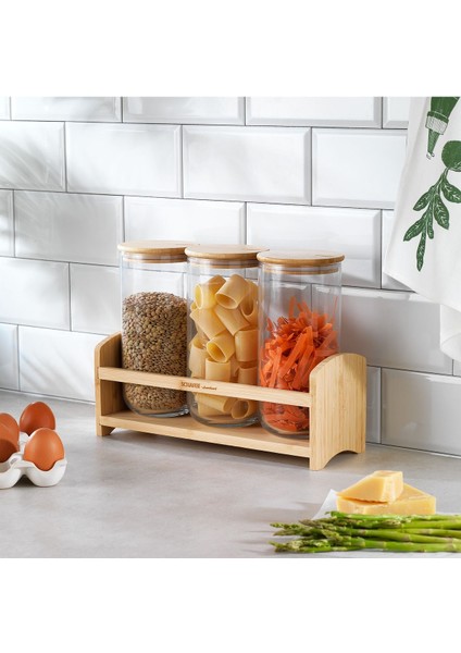 Luxury Duo Mix 4 Parça Standlı Baharatlık Seti Küçük 1 Adet
