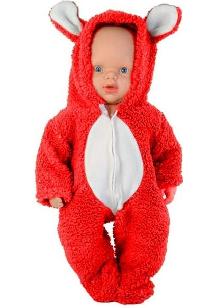 Luxury Çocuk Büyük Boy Berk Türkçe Konuşan Kostümlü Oyuncak Et Bebek 55 cm 1 Adet