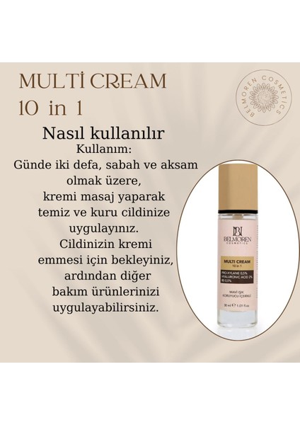 Luxury Multi Krem 10 Etkili Madde 1 Krem 1 Adet fırsatları