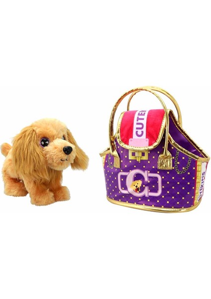 Luxury Cutekins Taşıma Çantalı Peluş Köpek Valerie 1 Adet