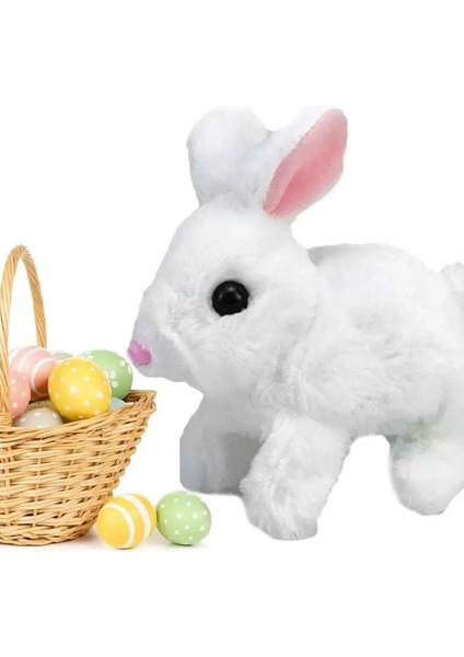 Luxury Yürüyen, Sesli Hareketli Sevimli Peluş Bunny Tavşan - Sweet Bunny 1 Adet
