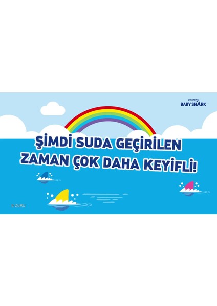 Luxury Baby Shark Yüzen ve Sesli Figür Banyo Oyuncağı Pembe 1 Adet