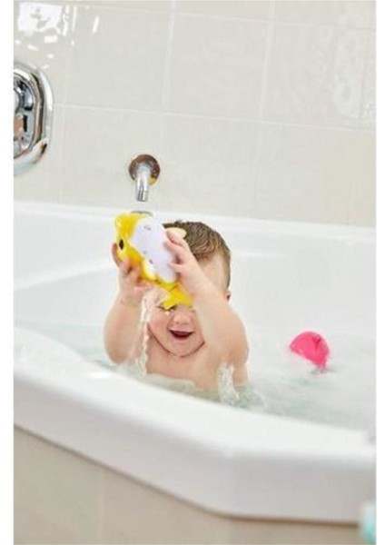 Luxury Baby Shark Yüzen ve Sesli Figür Banyo Oyuncağı Pembe 1 Adet
