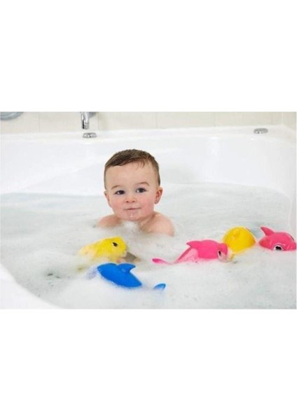 Luxury Baby Shark Yüzen ve Sesli Figür Banyo Oyuncağı Pembe 1 Adet