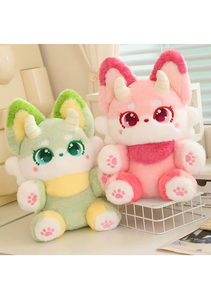 Luxury Pembe Ejder Peluş Oyuncak Uyku Arkadaşı 35CM Yeni Stil Anime Bebek Ejderha Oyuncak Serisi 1 Adet fırsatları