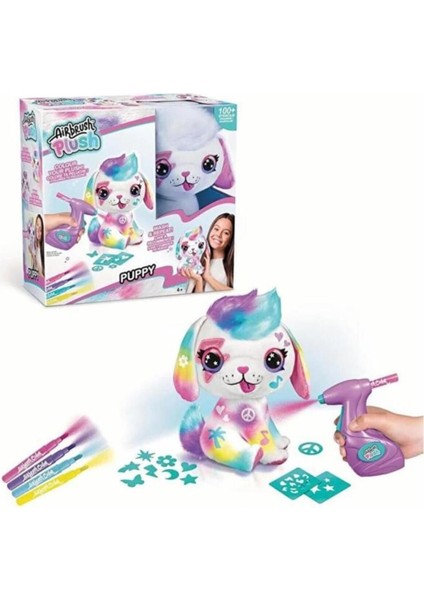 Luxury Airbrush Plush Peluş Puppy 1 Adet