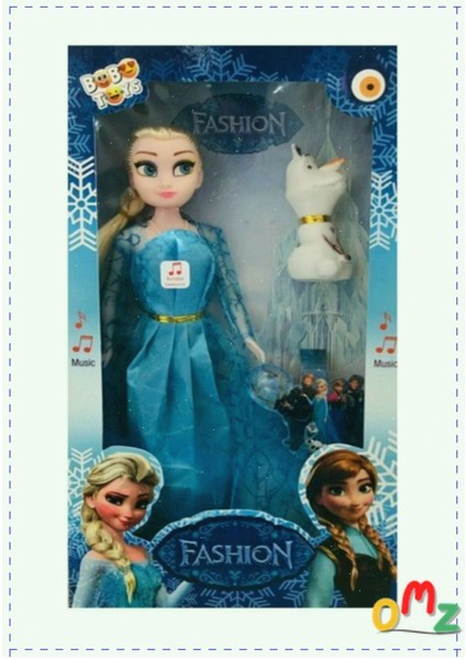 Luxury Frozen Karlar Ülkesi Müzikli Et Bebek Olaf Lı Oyuncak 27.5 cm Egitici Oyuncak Kız Erkek 1 Adet