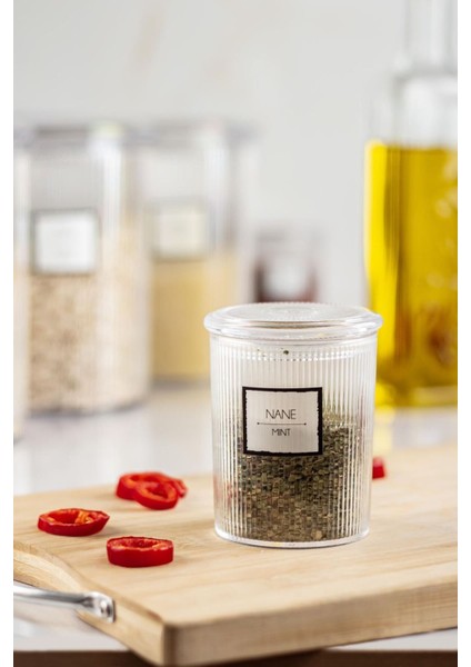 Luxury 6'lı Barok Yuvarlak Baharat Kavanoz Seti & Saklama Kabı & Erzak Kabı (6*250 Ml) 1 Adet modelleri