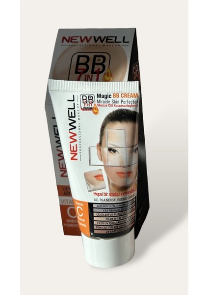 Luxury New Well Bb 7 In 1 Cream 50ML Light Açık Ton 8680097214812 1 Adet