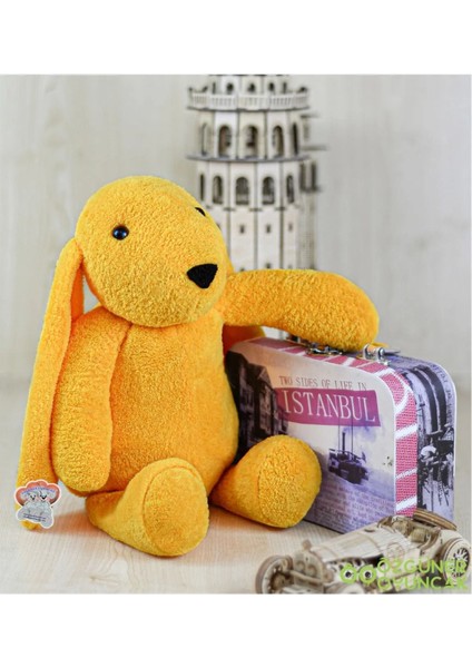 Luxury Uyku Arkadaşım Tavşan 45 cm Peluş Tavşan Sarı 1 Adet