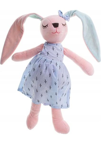 Luxury Soft Dokulu Ithal Kumaş Uyku Arkadaşım Uzun Kulaklı Sarılabilir Tavşan Peluş Oyuncak Metoo 35 Cm. 1 Adet