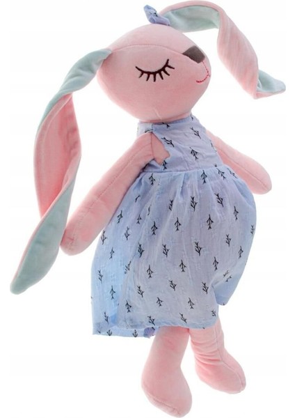 Luxury Soft Dokulu Ithal Kumaş Uyku Arkadaşım Uzun Kulaklı Sarılabilir Tavşan Peluş Oyuncak Metoo 35 Cm. 1 Adet