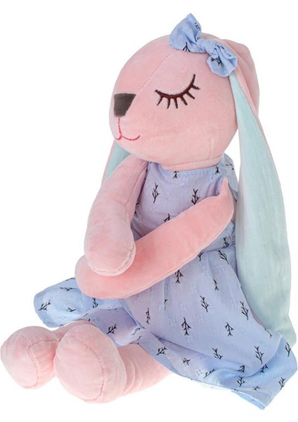 Luxury Soft Dokulu Ithal Kumaş Uyku Arkadaşım Uzun Kulaklı Sarılabilir Tavşan Peluş Oyuncak Metoo 35 Cm. 1 Adet