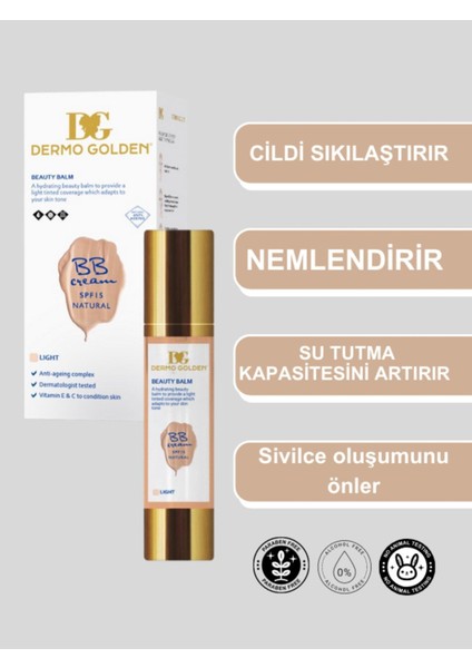 Luxury Tamamen Kapatıcılık ve Doğal Ipeksi Pürüzsüz Görünüm Sağlayan Bb Krem Light ile Medium Spf 15 1 Adet indirimleri