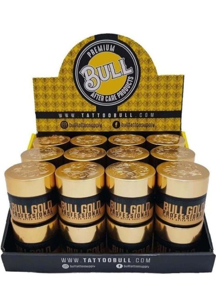 Luxury Bull Gold Professional Tattoo After Care Cream 24'lü Bakım Kremi 1 Adet