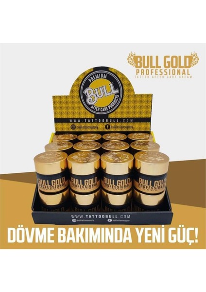 Luxury Bull Gold Professional Tattoo After Care Cream 24'lü Bakım Kremi 1 Adet fiyatları