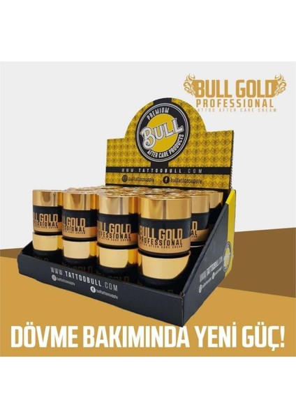 Luxury Bull Gold Professional Tattoo After Care Cream 24'lü Bakım Kremi 1 Adet modelleri