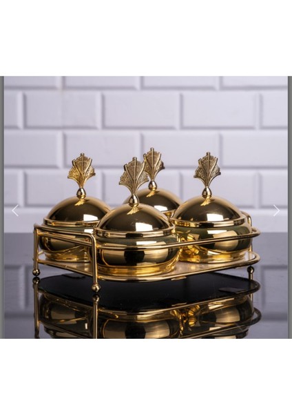 Luxury 4 Lü Metal Baharatlık BZ-CB084A 1 Adet