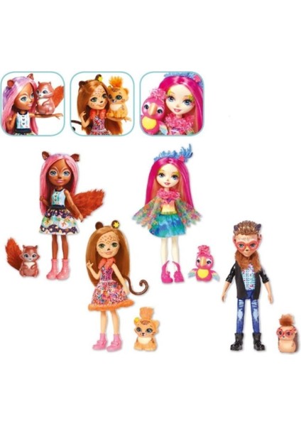 Luxury FNH22 Enchantimals Popüler Karakter Bebekler 1 Adet