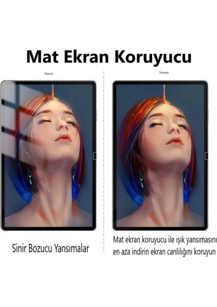 Microsoft Surface Pro 7 12.3'' Nano Mat Tablet Ekran Koruyucu Kağıt Hisli Özel Çizim Paperlike