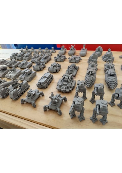 Luxury 10 Parça Detaylı Panzer Savaş Tankları 7 cm 1 Adet