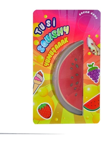 Luxury Squishy Karpuz Köpük Oyuncak Yumuşak Meyve Karpuz Skuşi 1 Adet