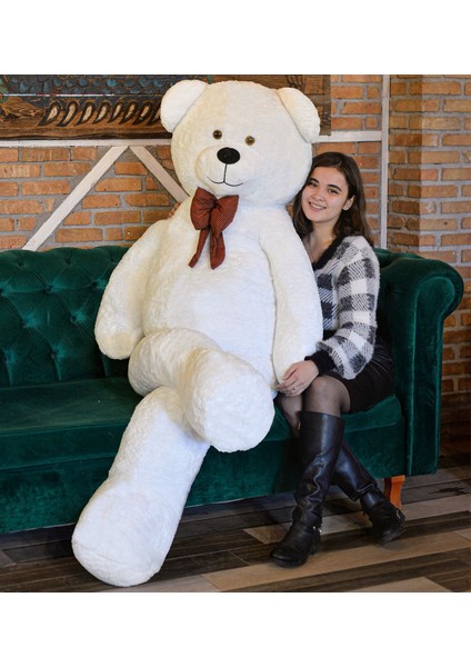Luxury 200 cm Papyonlu Peluş Ayı-Dev Boy-Sevgiliye Özel Hediye - % 100 Yerli 1 Adet fiyatları