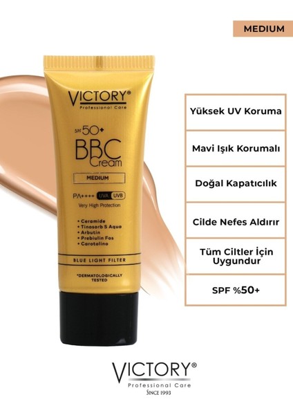 Luxury Bbc Krem Nemlendiricili Doğal Kapatıcı SPF50 03-Medium 40 ml 1 Adet fiyatları