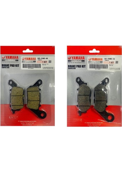 Yamaha N-Max 155 Ön ve Arka Fren Balata Takım ORJ34