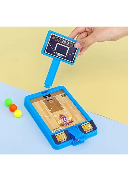 Luxury Mini Masaüstü Basketbol Oyuncağı Parmak Katarı Basketbol Makinesi Beyaz Ya Da Mavi Renk 1 Adet modelleri