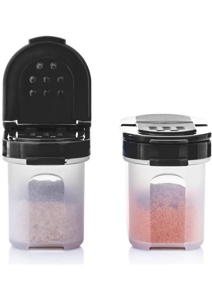 Luxury 2'li Küçük Baharatlık Seti Siyah 100 ml 1 Adet