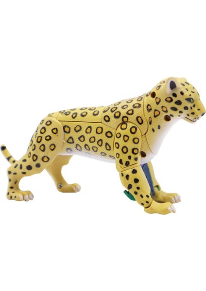 Luxury Unisex Çocuk Sarı Robota Dönüşen Savaşçı Leopar 1 Adet